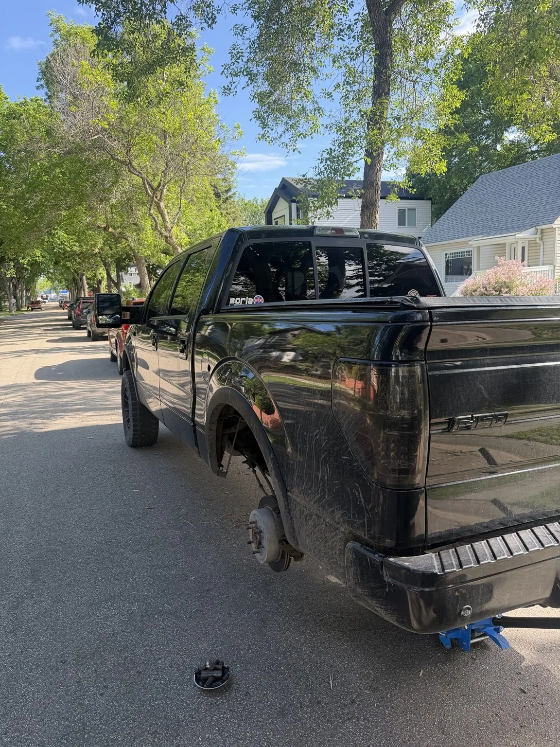 35x12.5R20 Tire Installation on Ford F-150 Near Downtown Edmonton photo