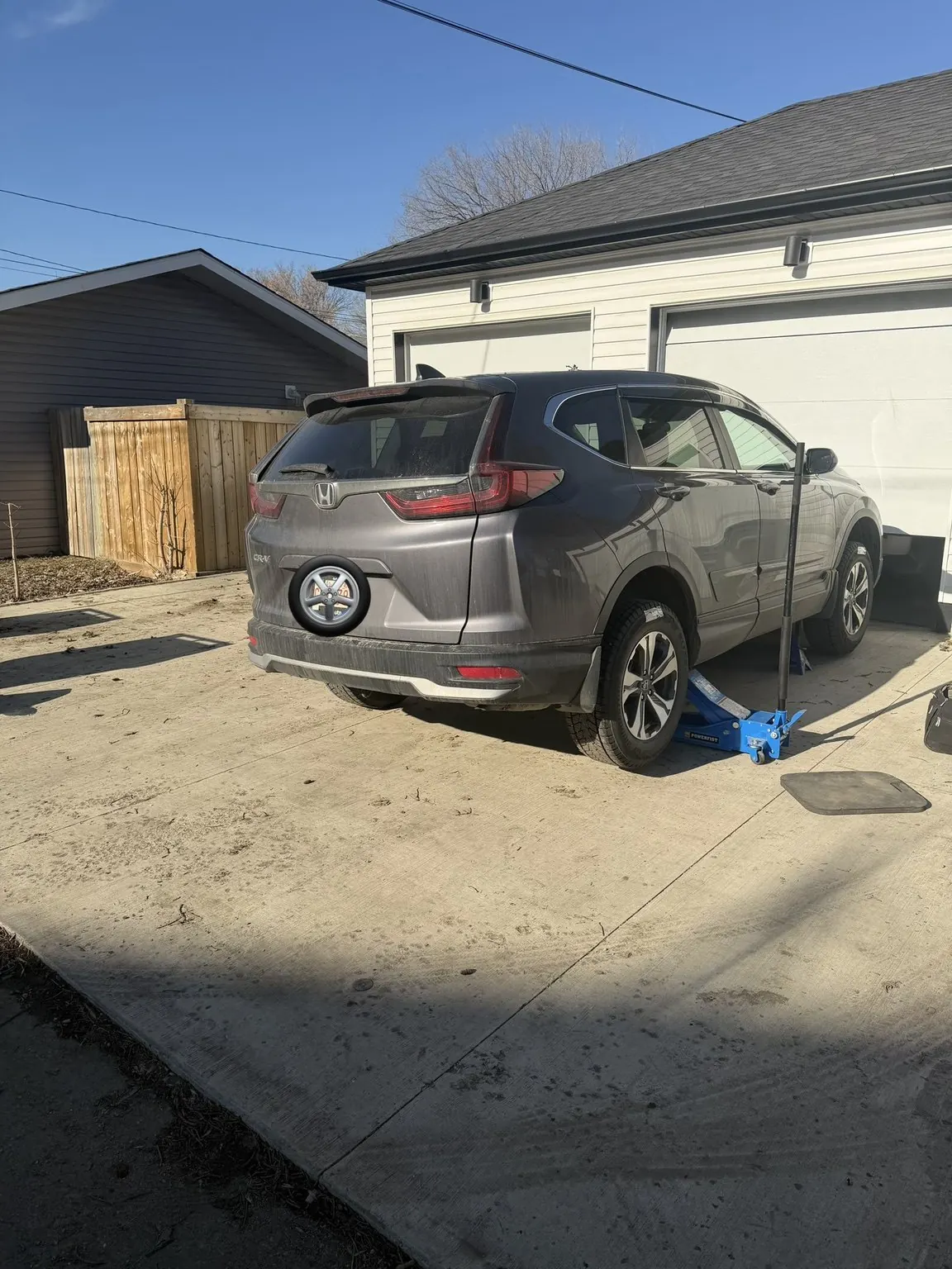 Dual Tire Puncture Repair on Honda CR-V Near West Edmonton Mall photo